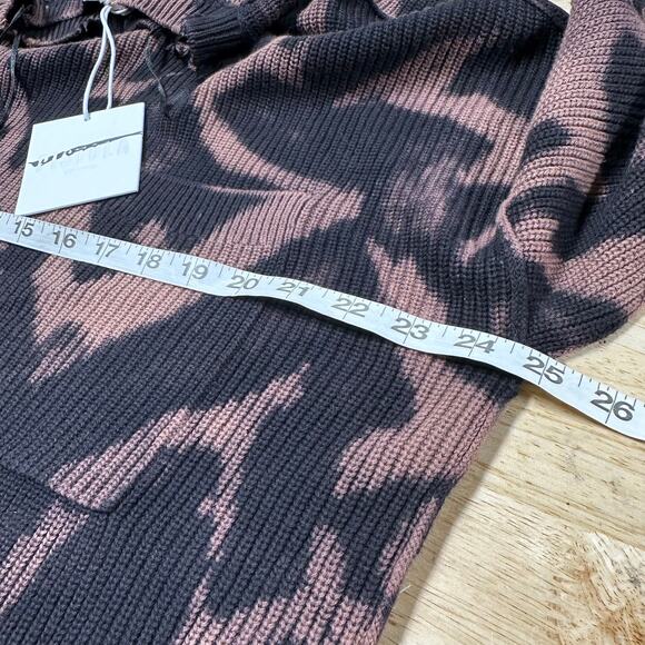 Pistola Darya Acid Dye Cotton Sweater in Dark Lava Women's Size Small NWT - Picture 9 of 10
